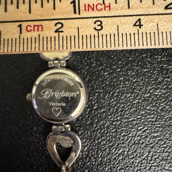 Brighton Silver Victoria Women's Watch with Floral Design and Toggle Closure - Picture 3 of 8